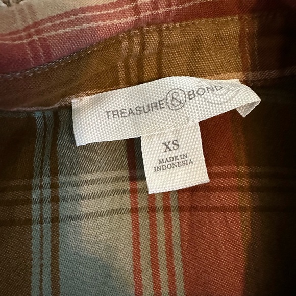 Treasure & Bond plaid shirts, 2 set bundle, size XS - Picture 2 of 6